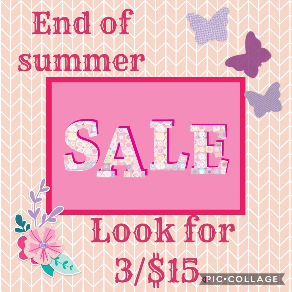End of summer sale 3/$15🌸🌸🌸